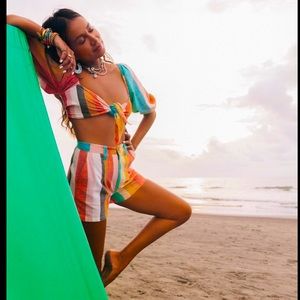 Billabong x Sincerely Jules Amaze the Day top + Hard To Sell shorts